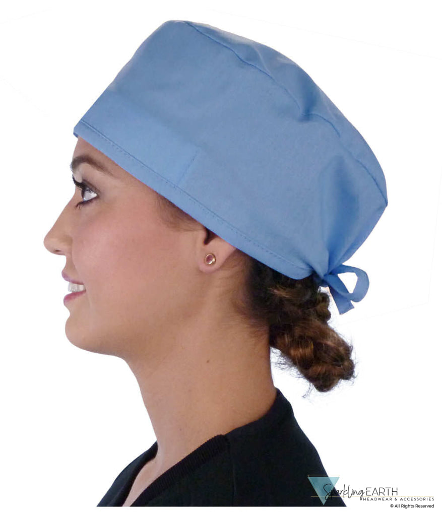 Surgical Scrub Cap - Solid Sky Blue - Surgical Scrub Caps - Sparkling EARTH