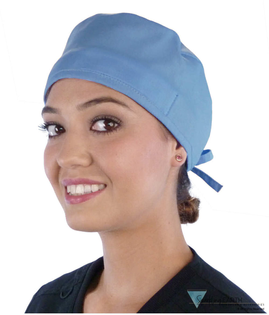 Surgical Scrub Cap - Solid Sky Blue - Surgical Scrub Caps - Sparkling EARTH