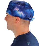 Classic Cotton Surgical Scrub Cap - American-Made with Sweatband - Starry Sky SALE-Fall-2025