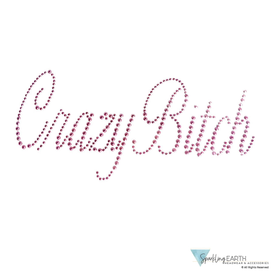 Embellished Chop Top Doo Wrap – Bold Biker Bandana with Exclusive Bling - Black Chop Top with Dark Pink Fancy Crazy