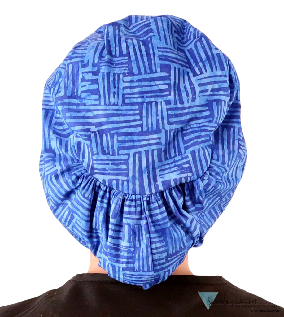 Euro Style Riley Comfort Scrub Cap - American Made - Dream Me Blues Riley Comfort Scrub Caps