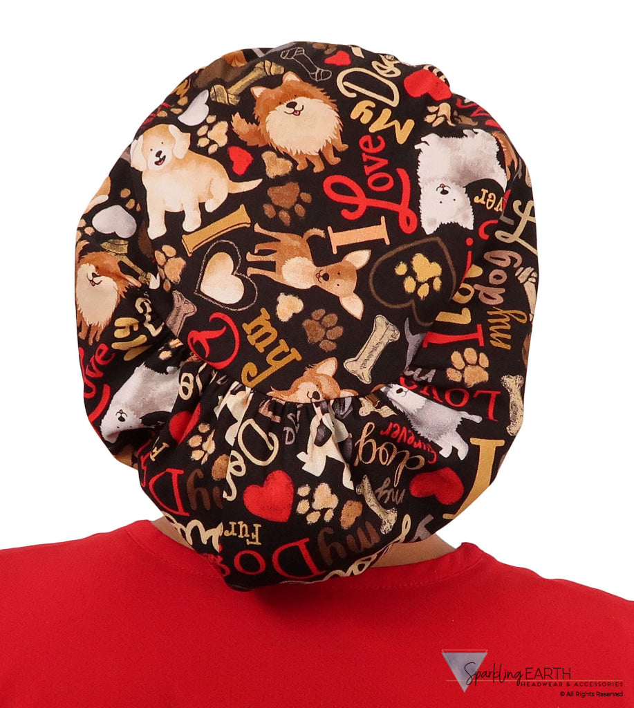 Euro Style Riley Comfort Scrub Cap - American Made - FURRever Doggie Love Riley Comfort Scrub Caps