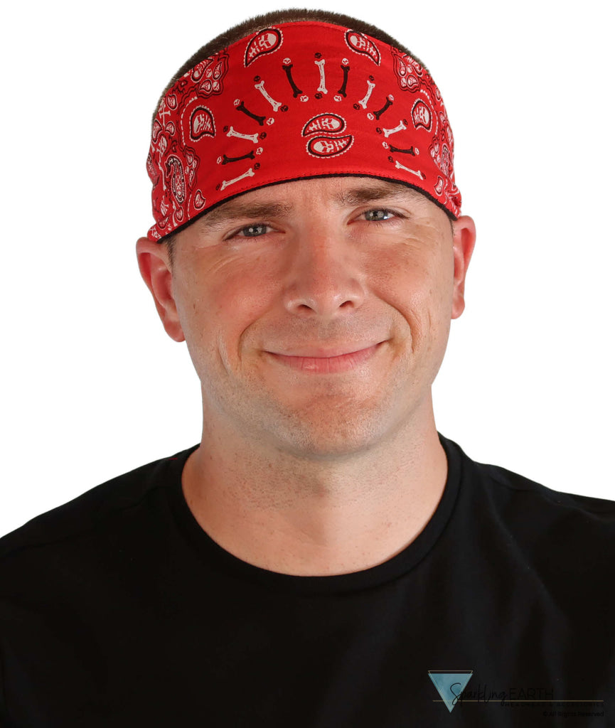 Imported Chop Top Doo Wrap – Bold Biker Fashion Bandana with Lightweight Fit - Red Skullies Imported Chop Tops
