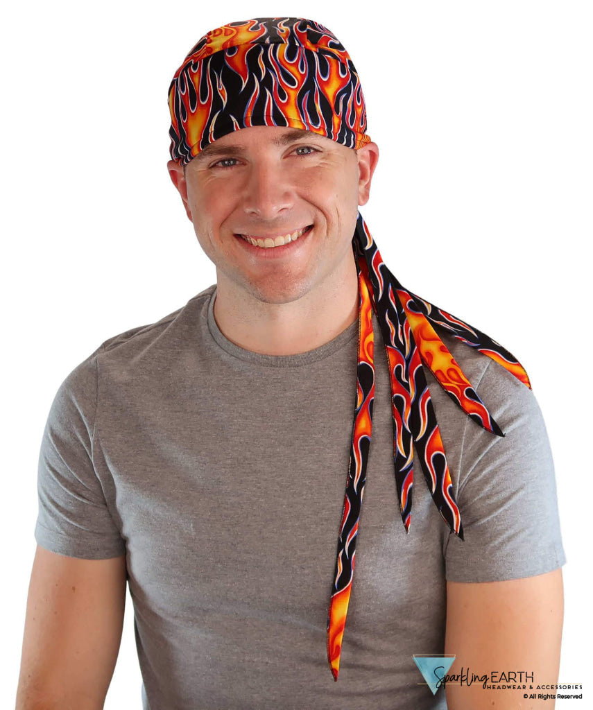 Nomad 10 Skull Cap - Rockstar Style for the Open Road - American Made - Hot Rod Flames Nomad 10 Skull Caps