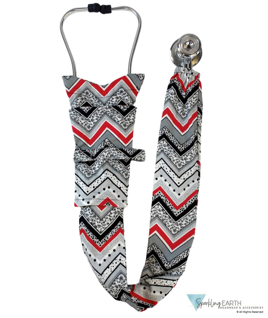 Stethoscope Cover - Floral Chevron - Stethoscope Covers - Sparkling EARTH