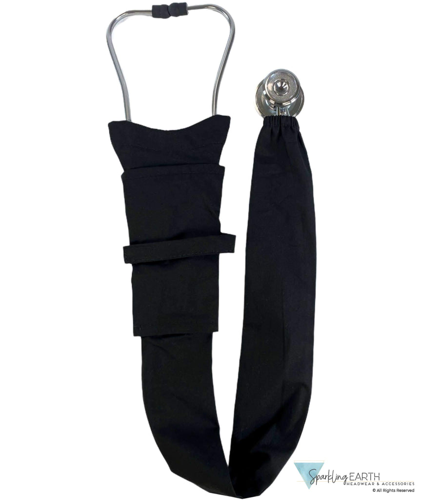 Stethoscope Cover - Solid Black - Stethoscope Covers - Sparkling EARTH
