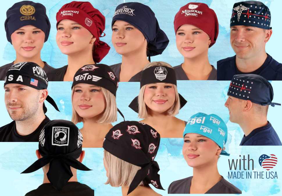 Screenprint and Customize Medical, Surgical and Skull Caps