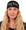 Embellished Chop Top - Black Chop Top with Glitter Teal Crazy Bitch (Imported) - Imported Chop Tops - Sparkling EARTH
