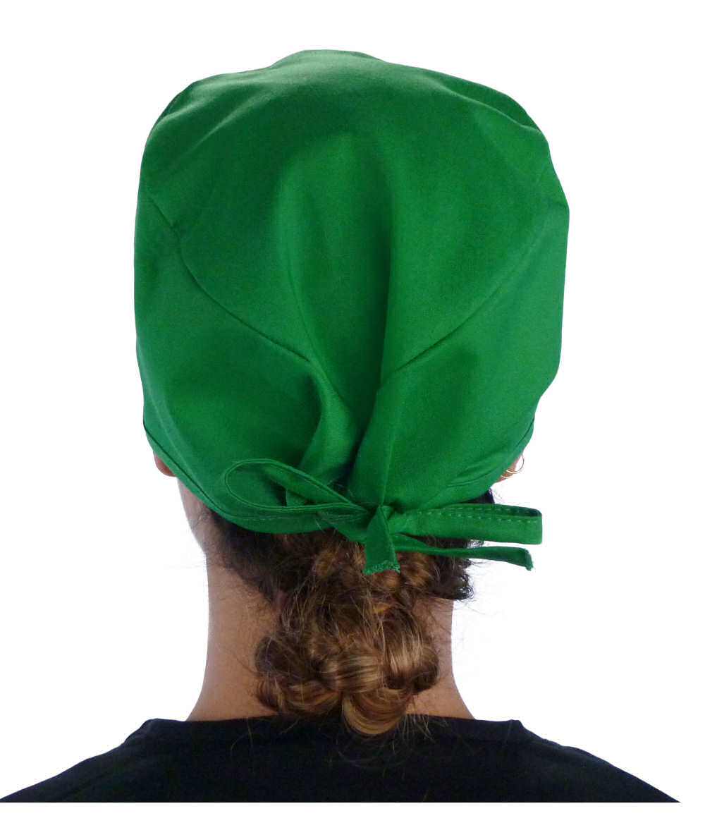 Classic Cotton Surgical Scrub Cap - American-Made with Sweatband - Solid Kelly Green SALE-Fall-2025