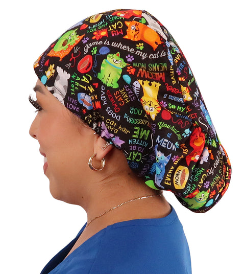 Riley Comfort Surgical Scrub Cap - PURRfect Kitties