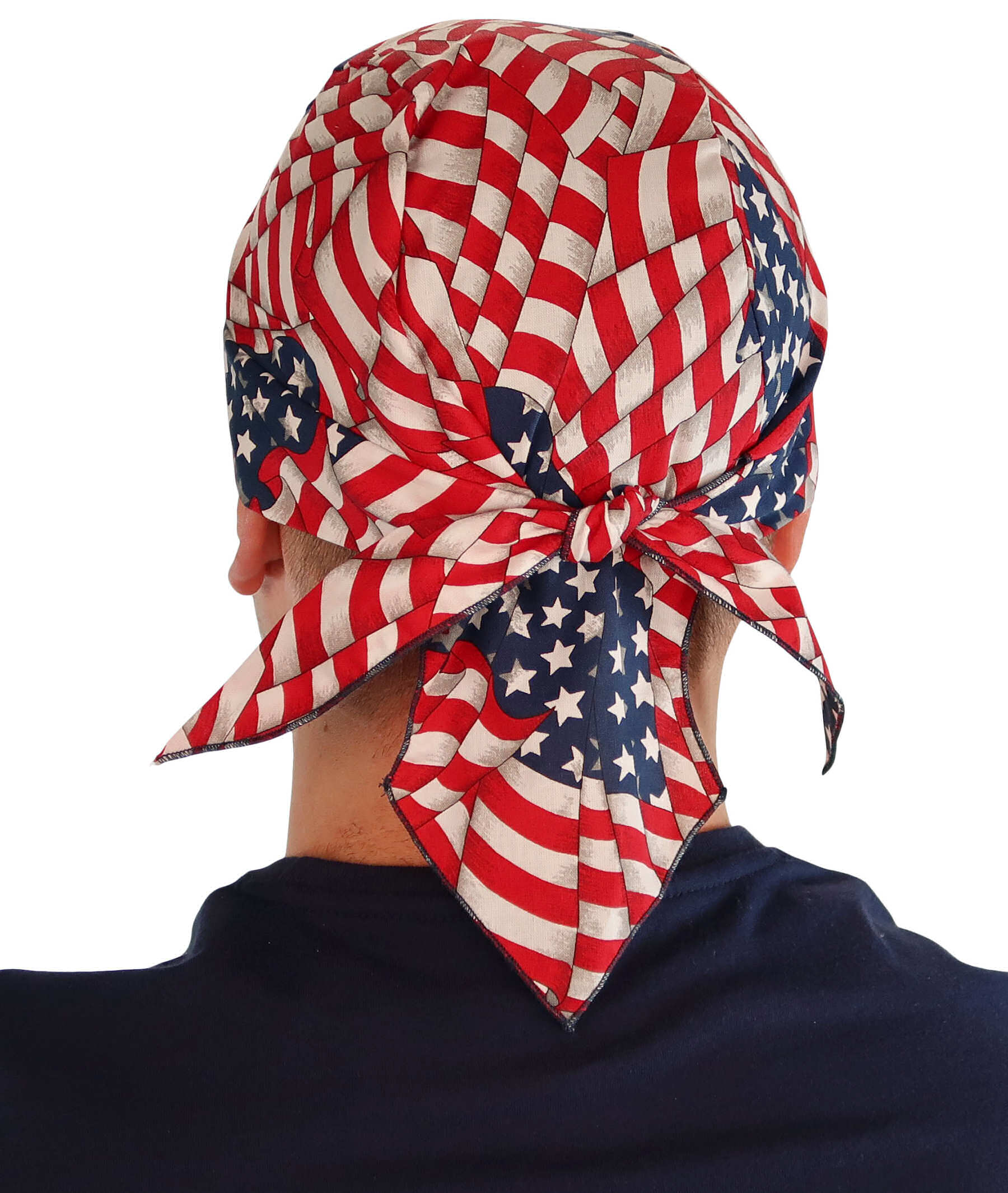 Extra Deep Grand Skull Cap – Sweatband-Free Made in USA - Stars & Stripes Grand Skull Caps