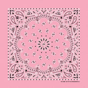 Bandana - Pink Paisley 22"x22" - Bandanas - Sparkling EARTH