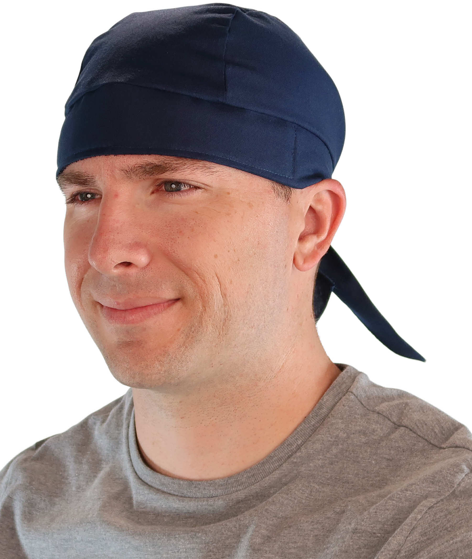 Breathable Cotton Skull Caps: Perfect for Any Activity - Navy Blue Classic Skull Caps
