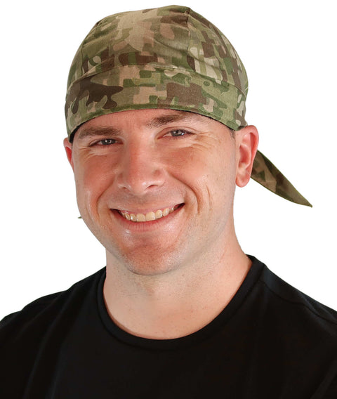 Breathable Cotton Skull Caps - Multi Camo - Classic Skull Caps - Sparkling EARTH