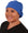 Front facing image of a woman in scrubs wearing a Royal Euro Style Riley Comfort Scrub Cap.