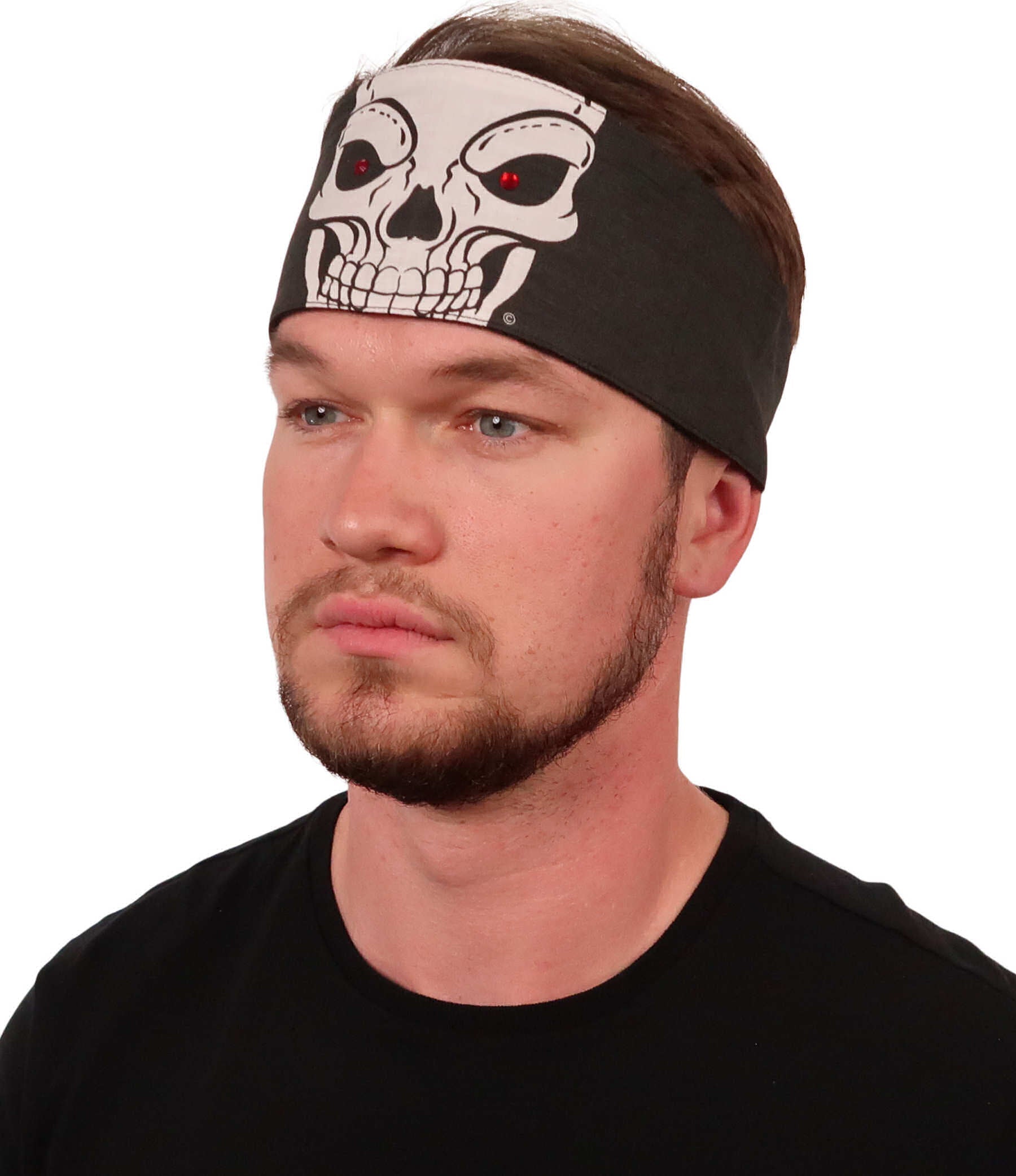 Chop Top Doo Wrap – Bold Biker Fashion Bandana with Lightweight Fit - Skull Extreme with Rhinestones Imported Chop Tops