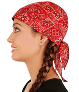 Classic Skull Cap - Blazing Bandana Red