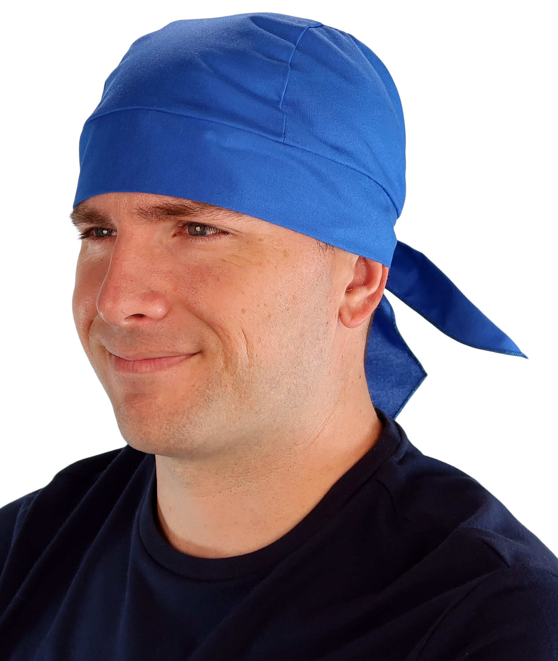 Sweatband Free Men's Extra Deep Grand Skull Cap Maximum Coverage