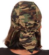 Breathable Cotton Skull Caps - Woodland Camo - Classic Skull Caps - Sparkling EARTH