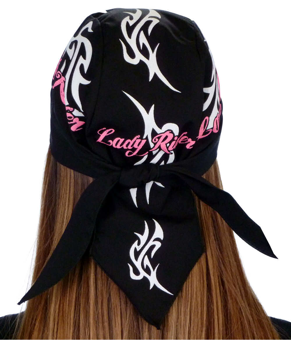 Breathable Cotton Skull Caps: Perfect for Any Activity - Lady Rider on Black Classic Skull Caps