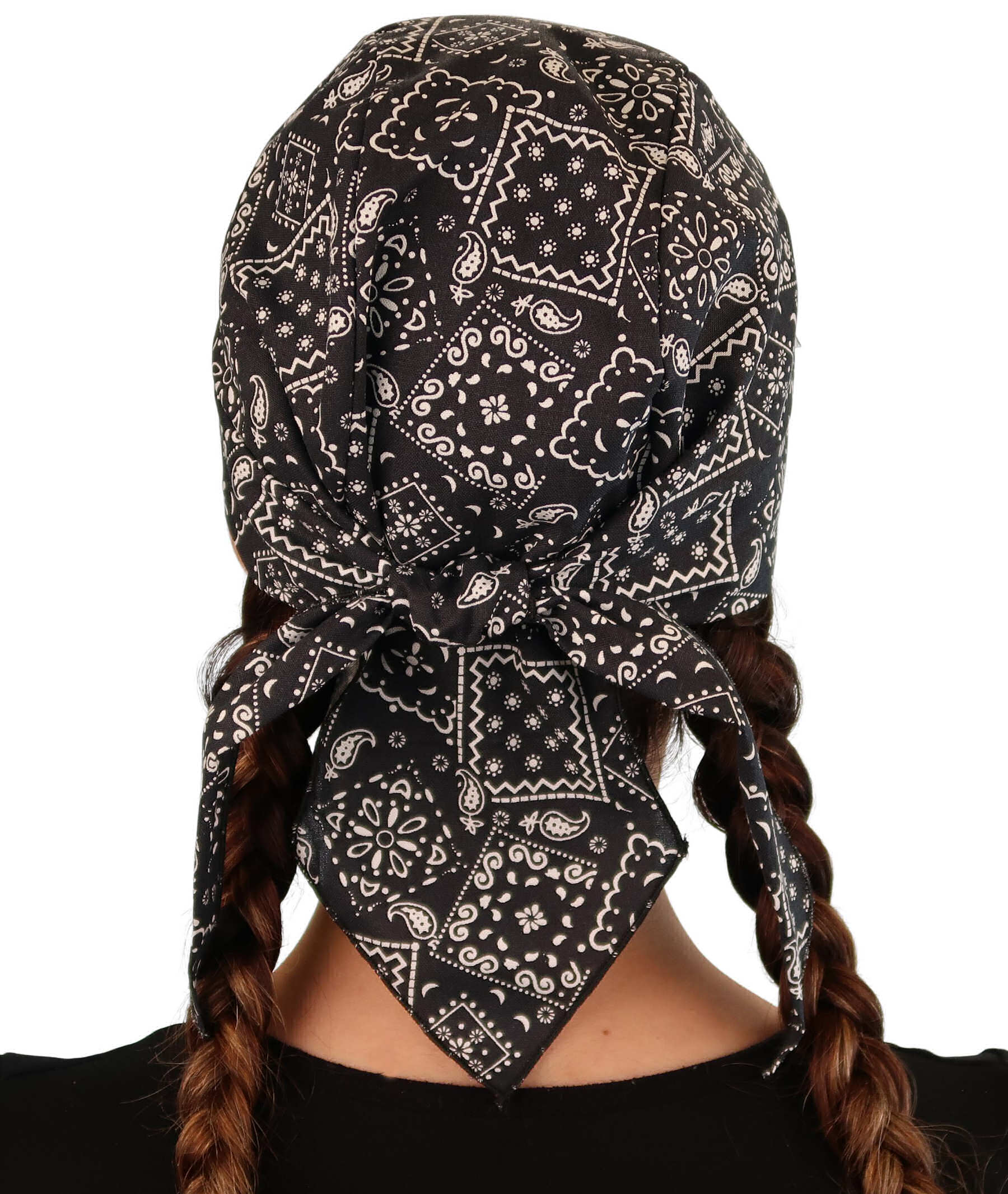 Breathable Cotton Skull Caps: Perfect for Any Activity - Blazing Black Bandana Classic Skull Caps