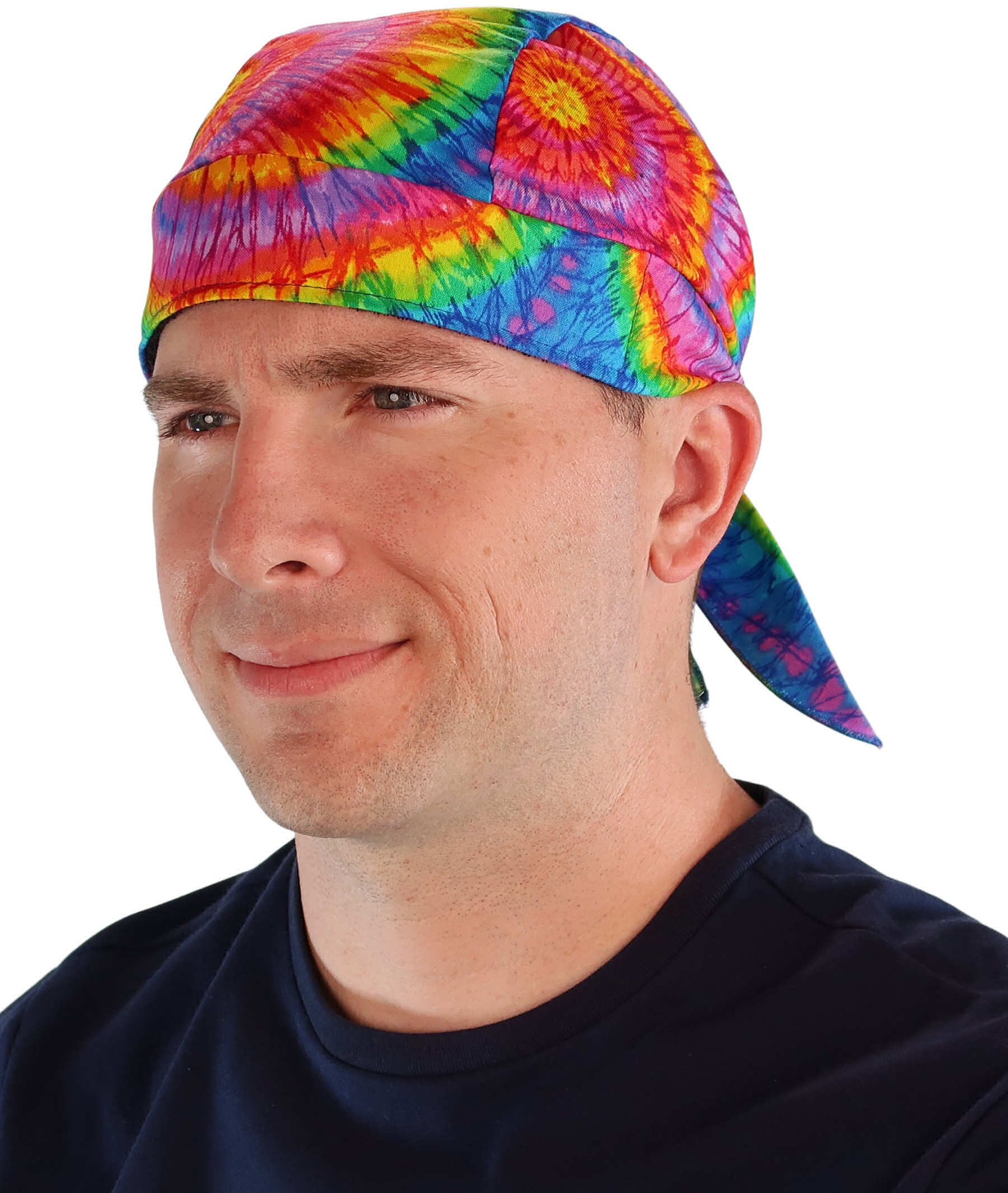 Breathable Cotton Skull Caps: Perfect for Any Activity  - Tie Dye - Classic Skull Caps - Sparkling EARTH