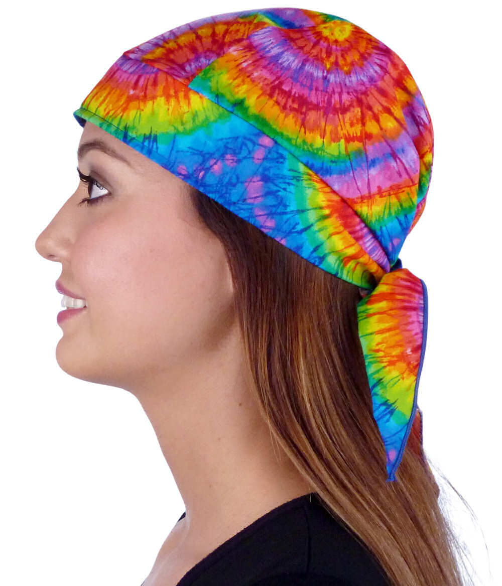 Breathable Cotton Skull Caps: Perfect for Any Activity  - Tie Dye - Classic Skull Caps - Sparkling EARTH