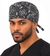 Classic Surgical Scrub Cap - Blazing Black Bandana