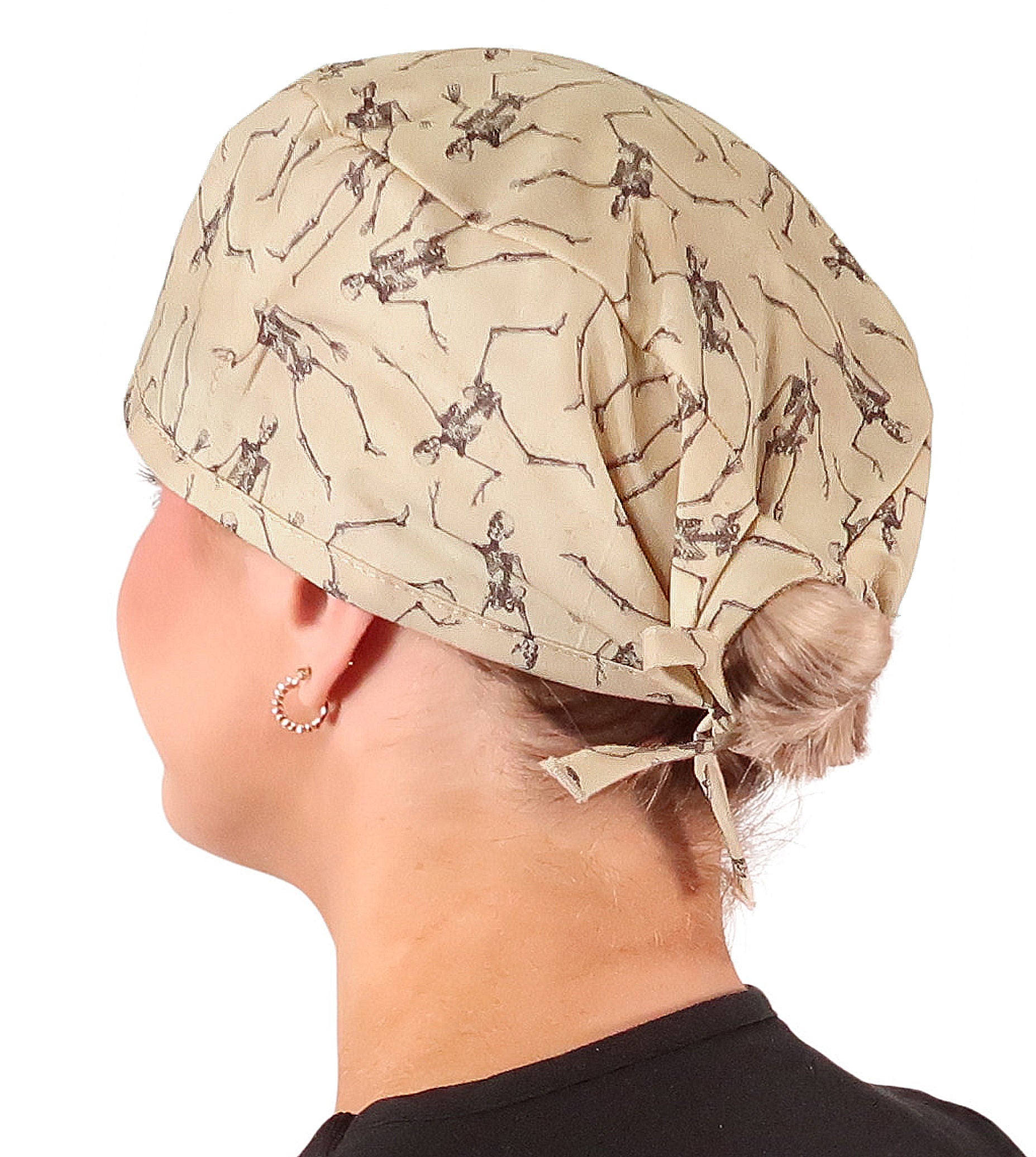 Classic Cotton Surgical Scrub Cap - American-Made - Skeleton Crew Classic Surgical Scrub Caps