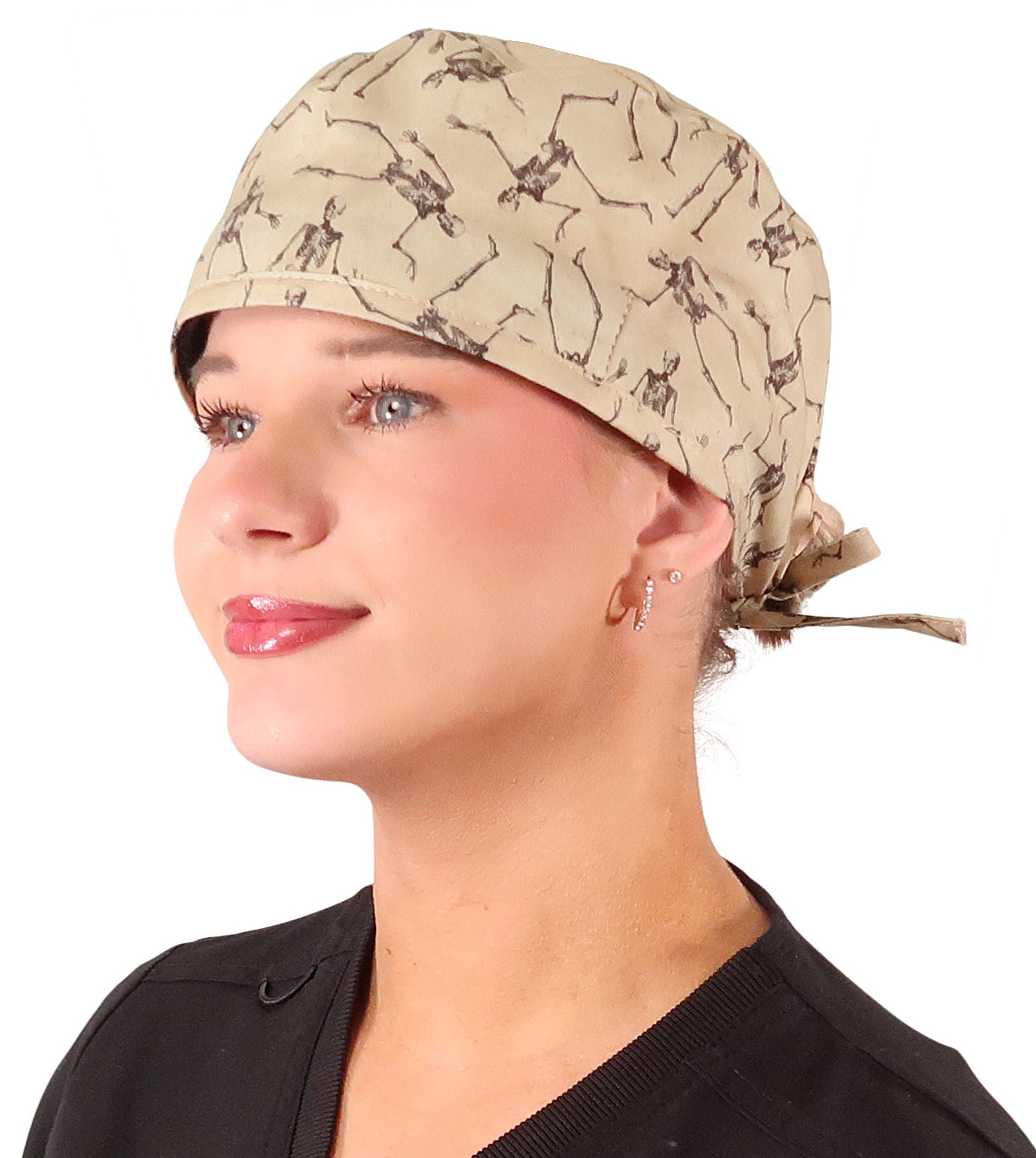 Classic Cotton Surgical Scrub Cap - American-Made - Skeleton Crew Classic Surgical Scrub Caps
