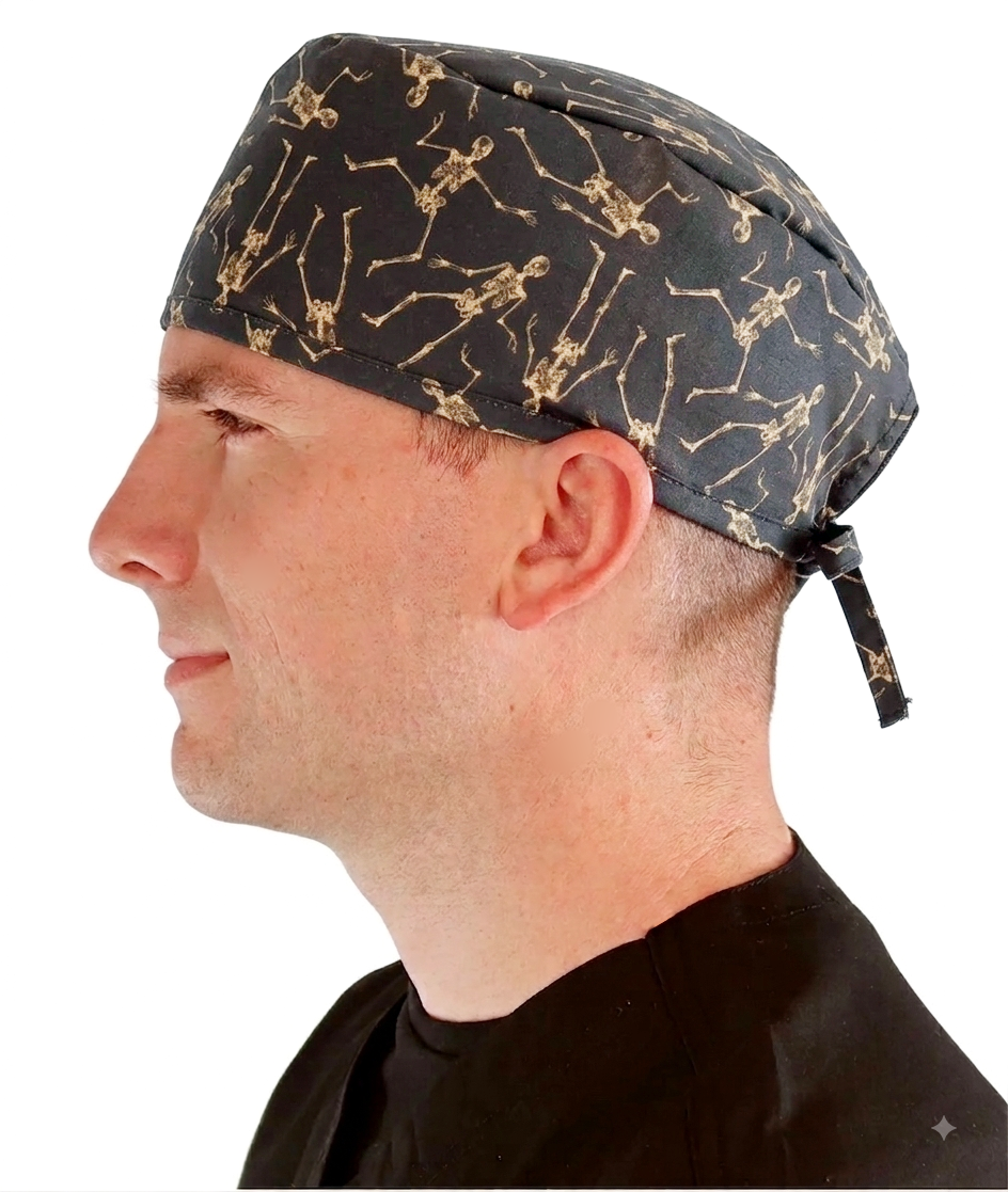 Classic Surgical Scrub Cap - Skeleton Shuffle