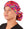 Front Tied Facing View of a Woman Wearing a Bouffant Ponytail Scrub Cap - Captivating Colors Banded Bouffant Ponytail Surgical Scrub Caps Pattern