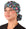 Front Tied Facing View of a Woman Wearing a Bouffant Ponytail Scrub Cap - Precious Posies Banded Bouffant Ponytail Surgical Scrub Caps Pattern