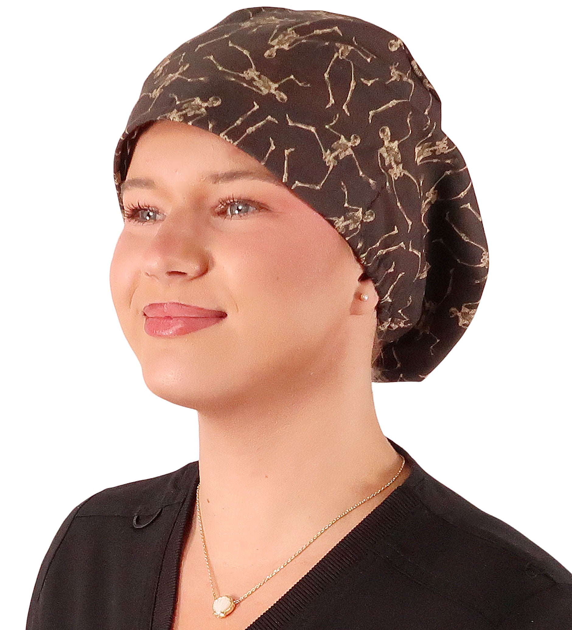 Riley Comfort Scrub Cap - Skeleton Shuffle