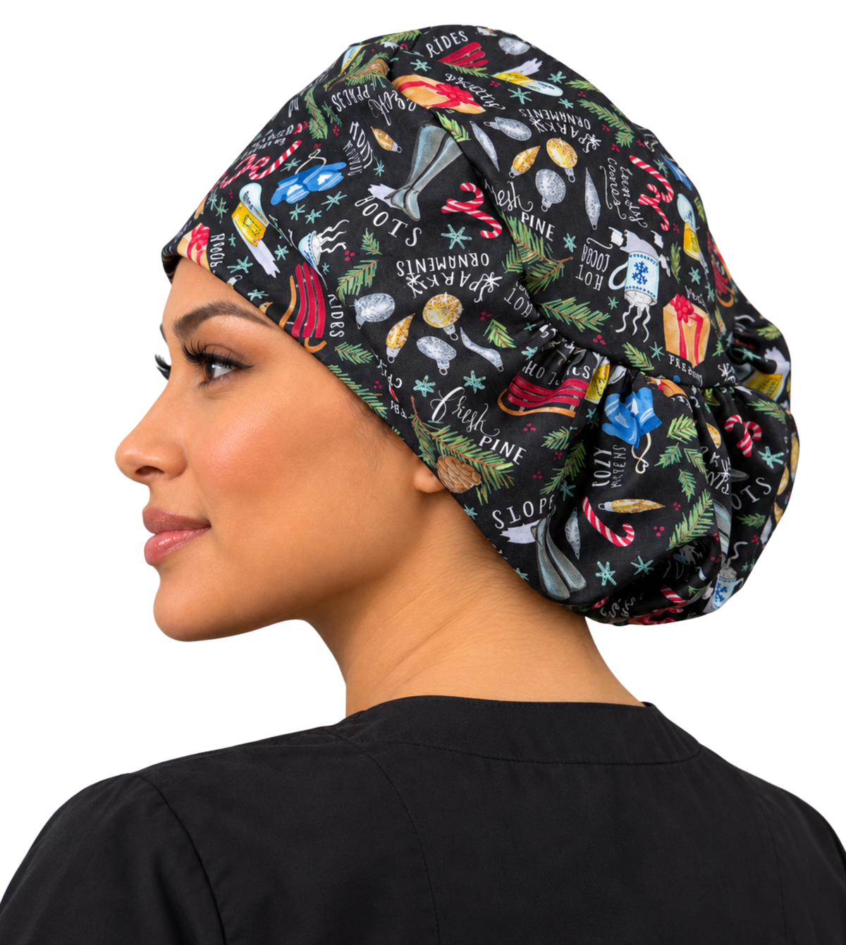 Riley Comfort Scrub Cap - Festive Favorites (Holiday)