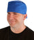 Front Facing View of a Man Wearing a Classic Cotton Surgical Scrub Cap - Royal Scrub Cap