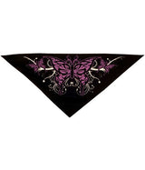 Tri Danna Mask - Purple Butterflies on Black