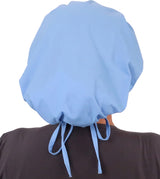 Banded Bouffant Surgical Scrub Cap - Solid Sky Blue