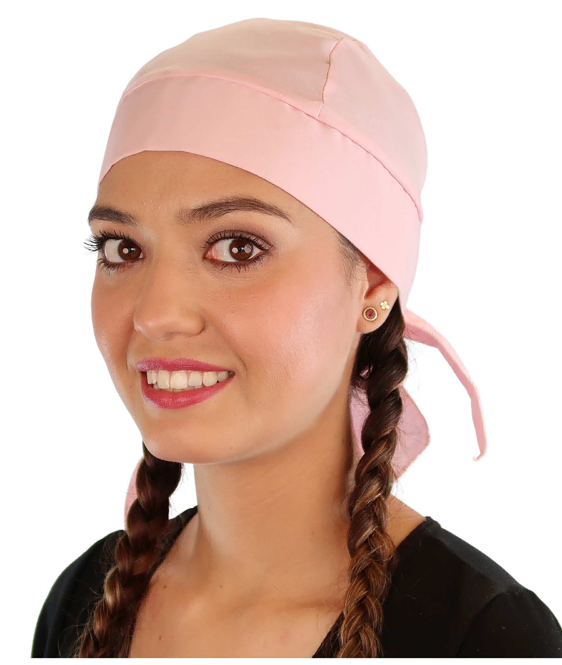 Extra Deep Grand Skull Cap – Sweatband-Free Made in USA - Solid Light Pink Grand Skull Caps