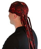 Nomad 10 Skull Cap - Ghost Skulls Red