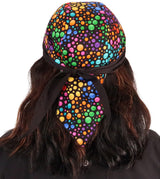 Classic Skull Cap - Multi Colored Dots on Black