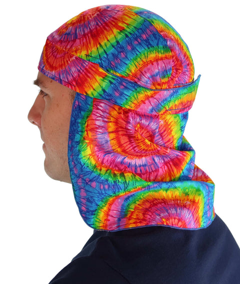 Easy and Cool Sun Protection: Desert Skull Cap - Tie Dye - Desert No Tie Skull Caps - Sparkling EARTH