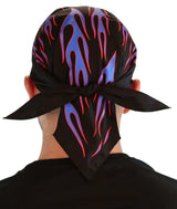 Classic Skull Cap - Blue Flames