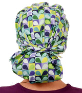 Banded Bouffant Surgical Scrub Cap - Blue Carousel of Colors