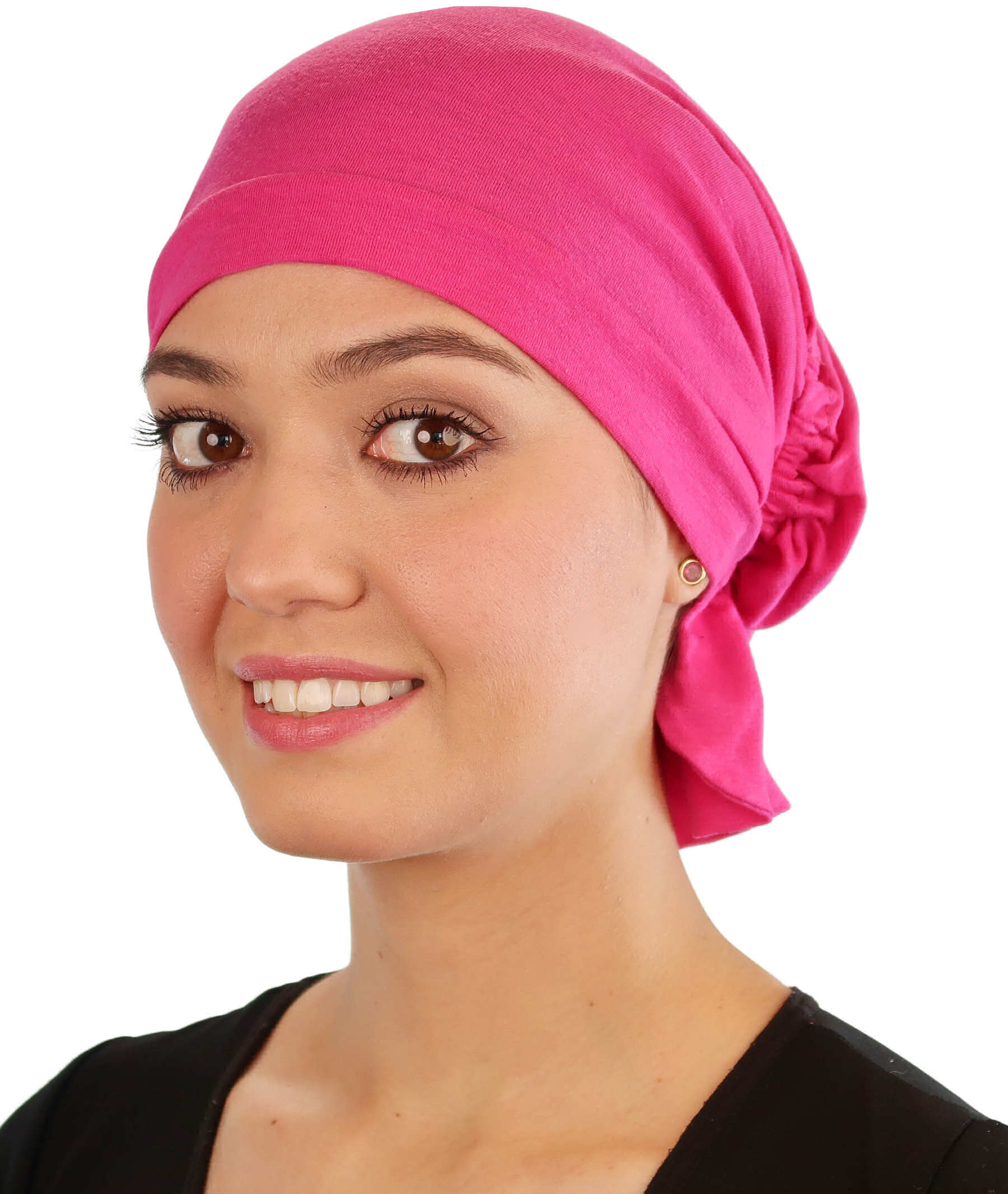 Hot Pink Harper Comfort Cap – Soft Breathable Hair Loss Headwear - Stylish & USA-Made - Hot Pink Comfort Caps