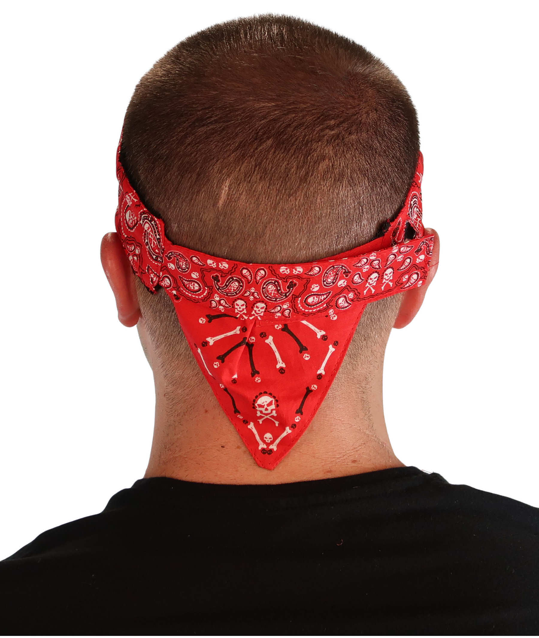 Imported Chop Top Doo Wrap – Bold Biker Fashion Bandana with Lightweight Fit - Red Skullies Imported Chop Tops