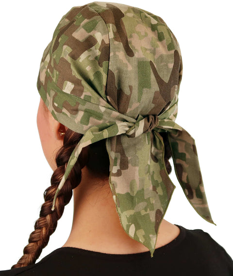Breathable Cotton Skull Caps - Multi Camo - Classic Skull Caps - Sparkling EARTH