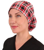 Riley Comfort Surgical Scrub Cap - Sassy Classy Plaid