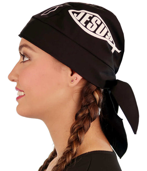 Breathable Cotton Skull Caps - Christian Fish Jesus - Classic Skull Caps - Sparkling EARTH