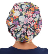 Riley Comfort Surgical Scrub Cap - Wonderful Watercolor Blooms